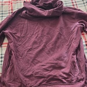 Purple Cowl Neck Sweater